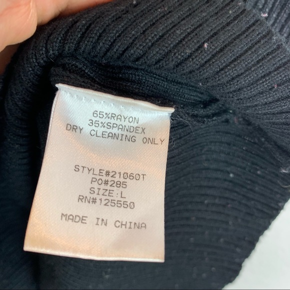 Hera Collection Black Ribbed Tank C16 - Picture 4 of 5